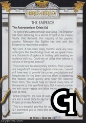 The Emperor, The Astronomican Cri(b)